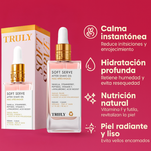 Trully Soft Touch – Aceite íntimo post-afeitado natural.